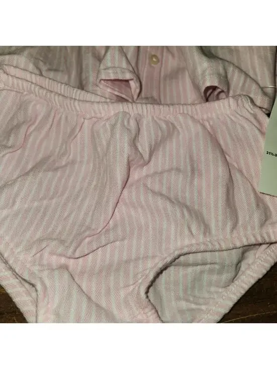 Lot of 2 NEW Polo Raloh Lauren 18 Month Old Girl Summer Dresses w/ Match Shorts - Picture 3 of 12